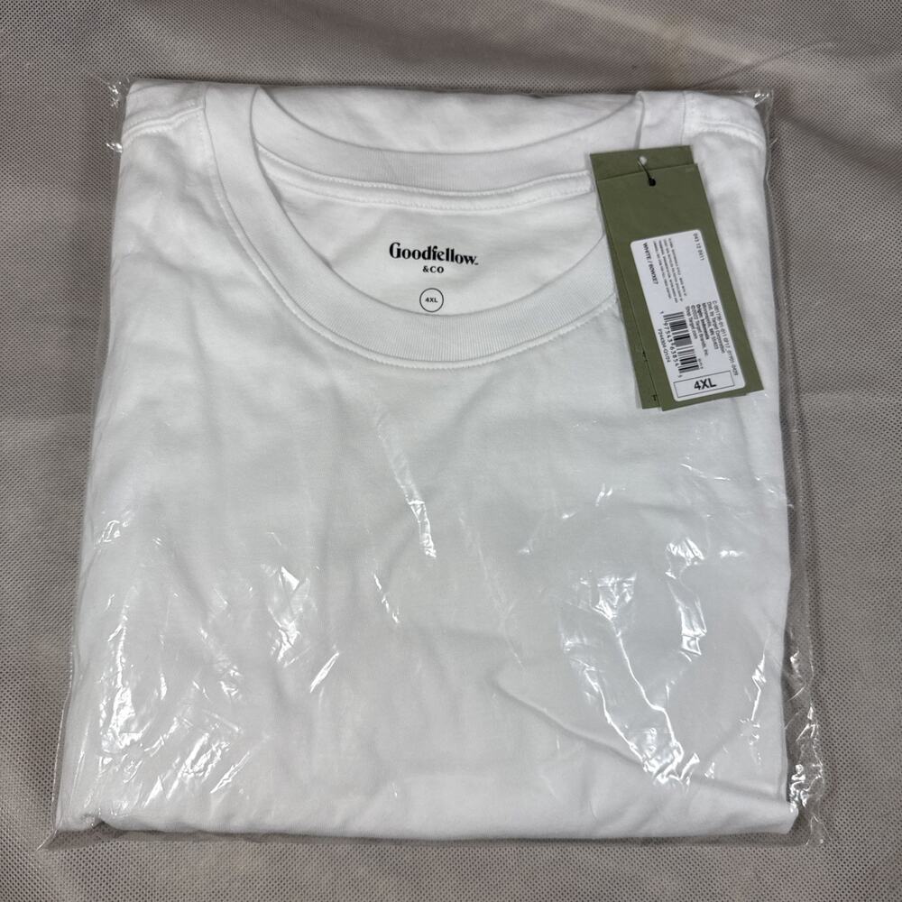 Goodfellow & Co White Long Sleeve Crew Neck Tee shirt